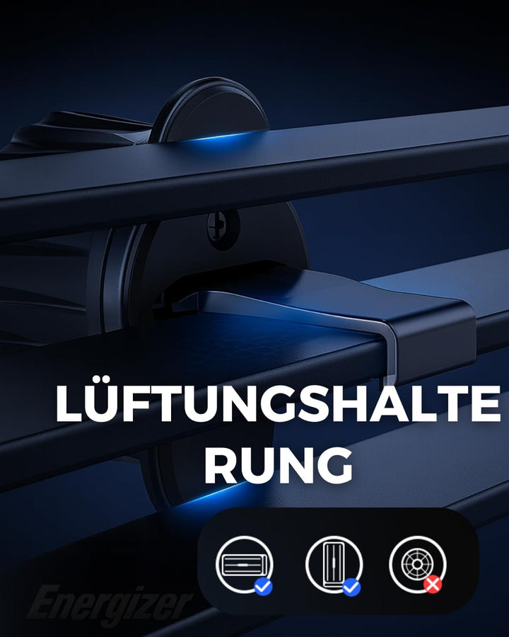 Energizer Magnetisches kabelloses Autoladegerät 15 W schnell | MagSafe Halterung für iPhone und Andr