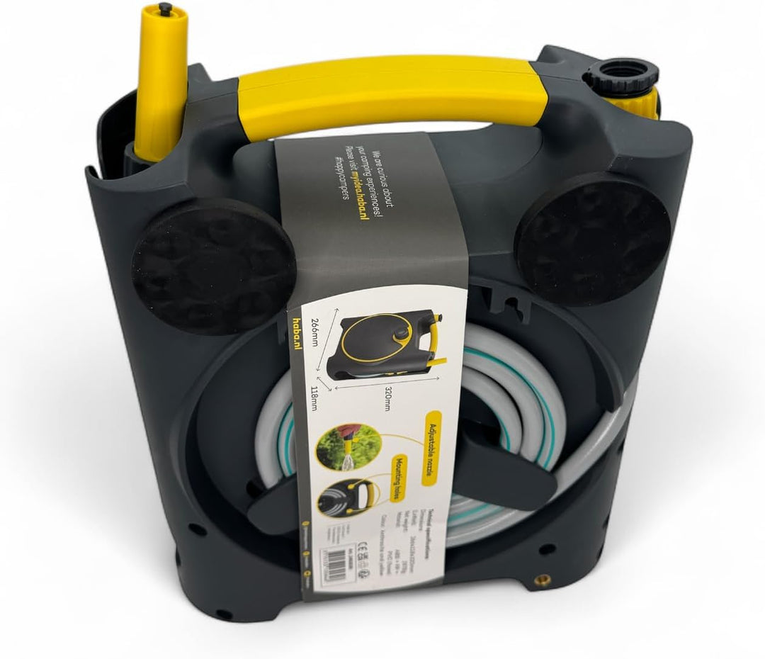 AquaFlow 10m – Wasserschlauchtrommel mit Magnetoption - Wasserschlauch Trommel mit Magnethalter Halt