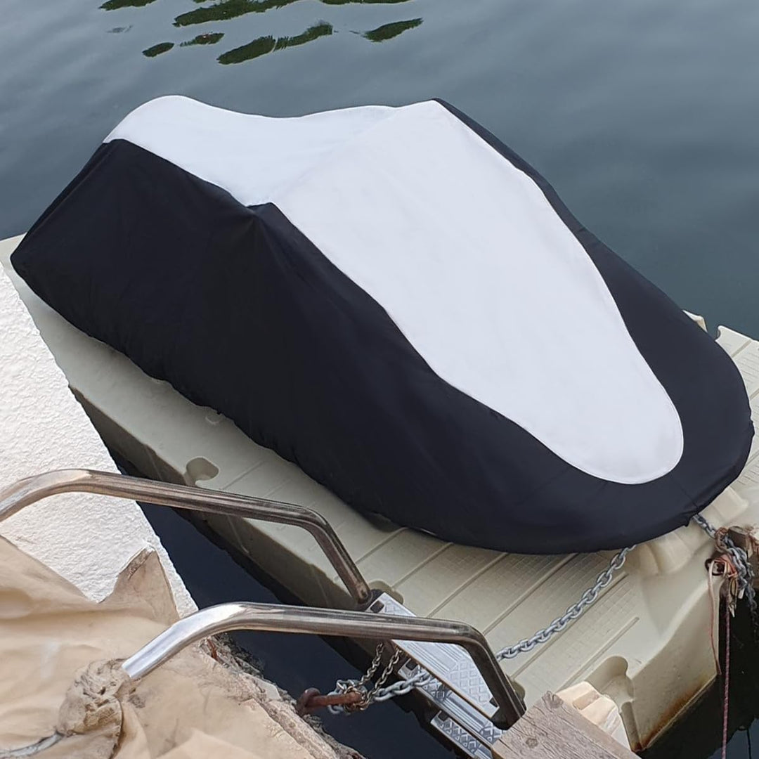 Oceansouth Jet Ski Abdeckplane Grau-Schwarz (Verschiedene Grössen) 2.9m - 3.4m, 2.9m - 3.4m