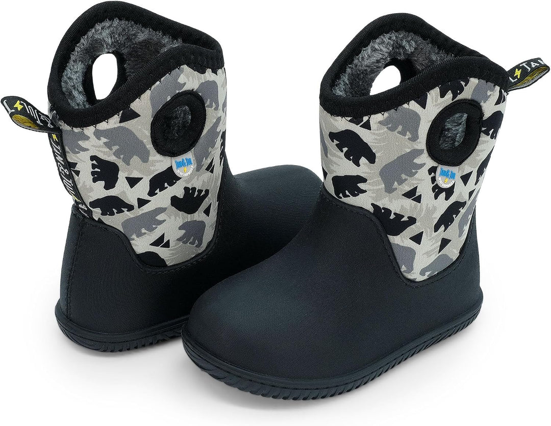 Jan &amp; Jul Wasserdichte Isolierte Winterstiefel mit Fleecefutter für Kinder, Super Leicht &amp; Waschbar