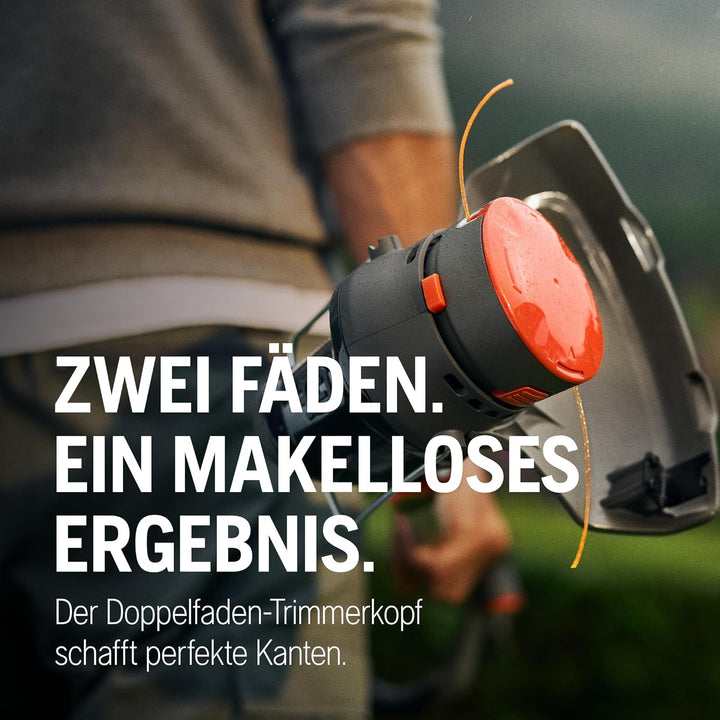 Husqvarna Akku Rasentrimmer Aspire T28-P4A 2P mit 18 V 4,0Ah Akku (P4A 18-B72) und Ladegerät (P4A 18