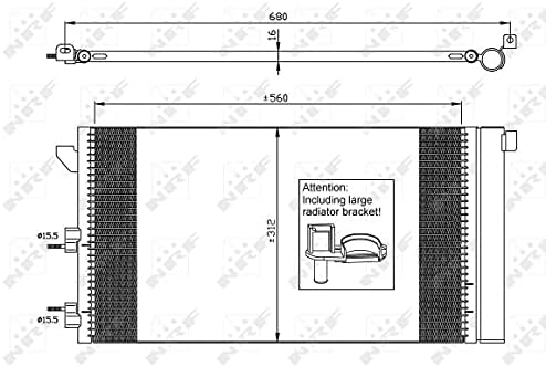 NRF 35921 Kondensator, Klimaanlage