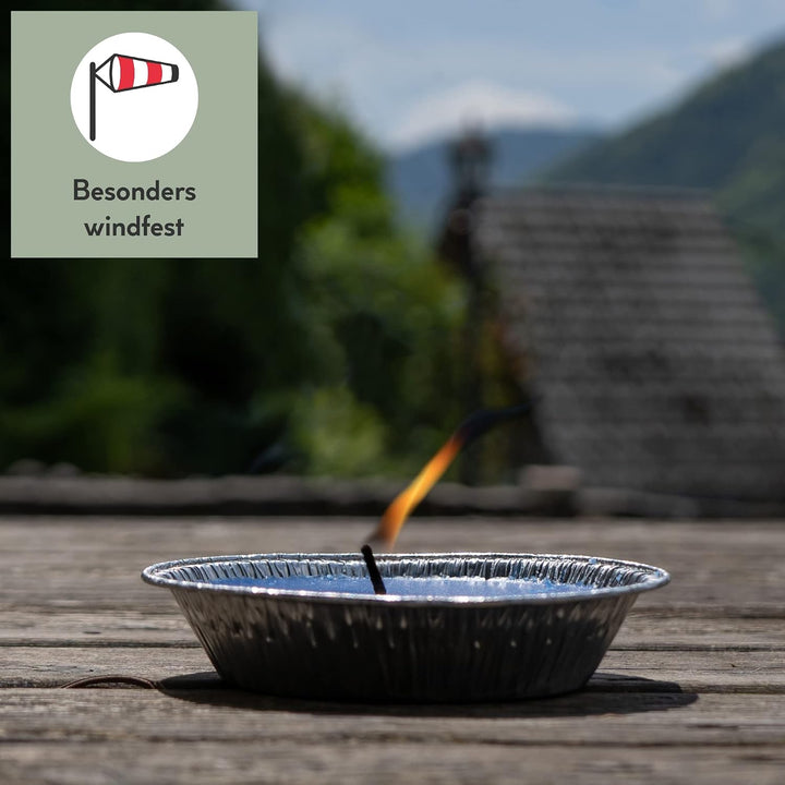 HOFER 30 x Citronella-Flammschalen für draussen | hochwertige Citonella Kerze Outdoor | mit Citronel