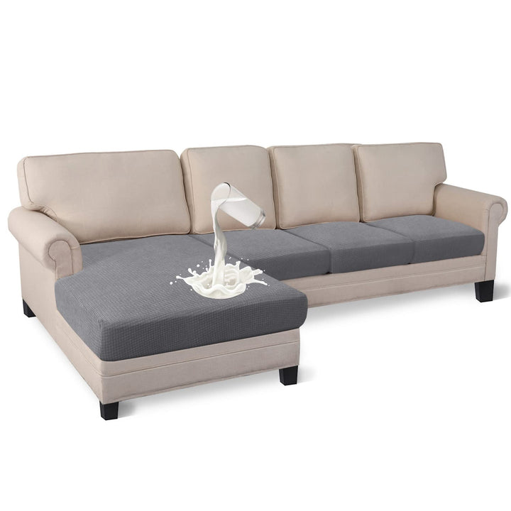 Granbest Premium Wasserabweisend 4 Stück Sektionssofa Sitzkissen Abdeckung Chaise Lounge Sofa Protec