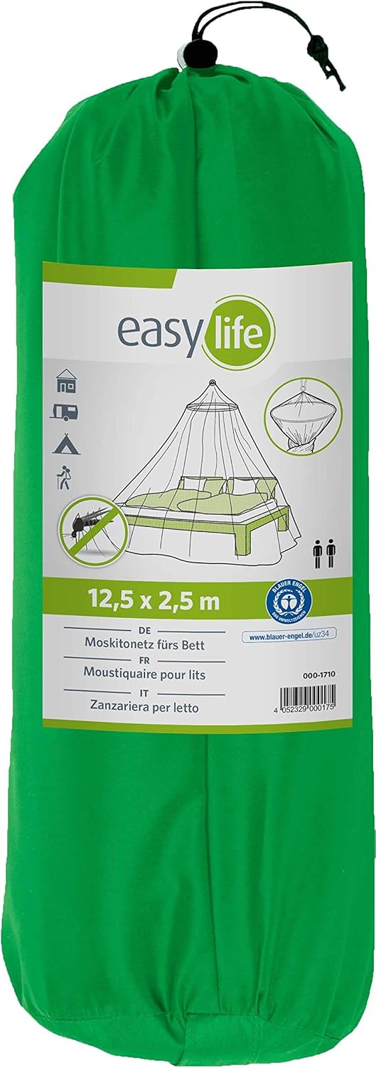 Moskitonetz Mücken Netz Double Polyester 12,5 x 2,5 m weiss