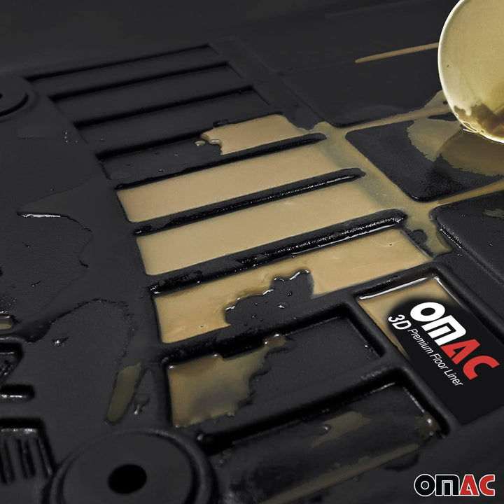 OMAC Gummi Fussmatten kompatibel mit Opel Vivaro 2001-2014 Premium TPE Automatten 1tlg