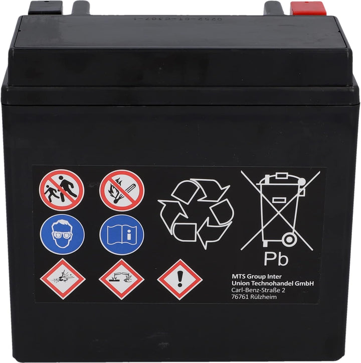CARTEC Motorradbatterie YTX14-BS, 12Ah, 200A, Gel Technologie Motorrad-Starter-Batterie, Erstausrüst