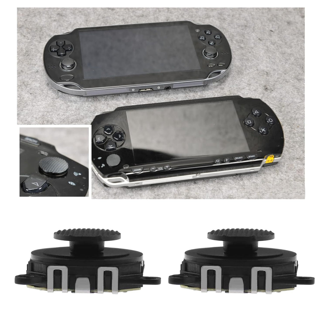 2 Stück 3D-Knopf, Analog, Joystick-Stick, Ersatz kompatibel mit PSP 1000 3D, Analog, Joystick, Bedie