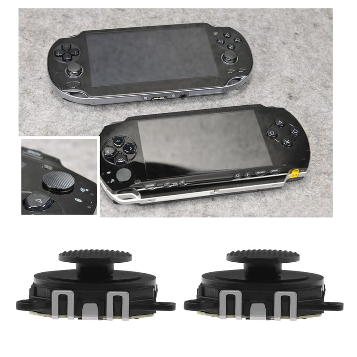 2 Stück 3D-Knopf, Analog, Joystick-Stick, Ersatz kompatibel mit PSP 1000 3D, Analog, Joystick, Bedie