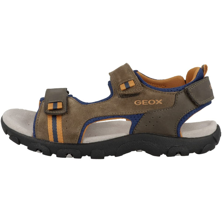 Geox Mädchen Jr Strada A Sandalen 25 EU Brown Avio, 25 EU Brown Avio