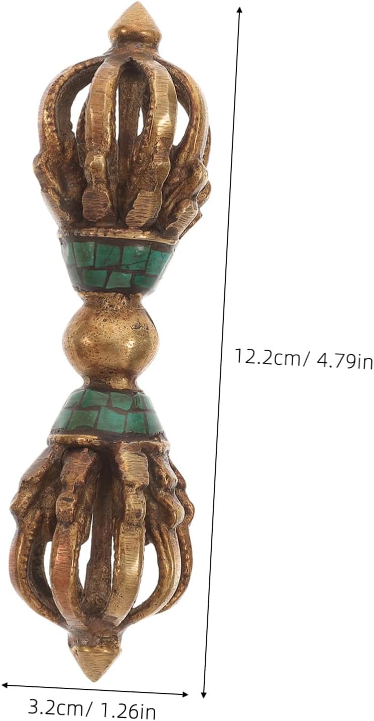 EXCEART 1Pc Tibetischen Vajra Dorge Vajra Stössel Grosse Vajra Dorje Handgemachte Vajra Stössel Kupf