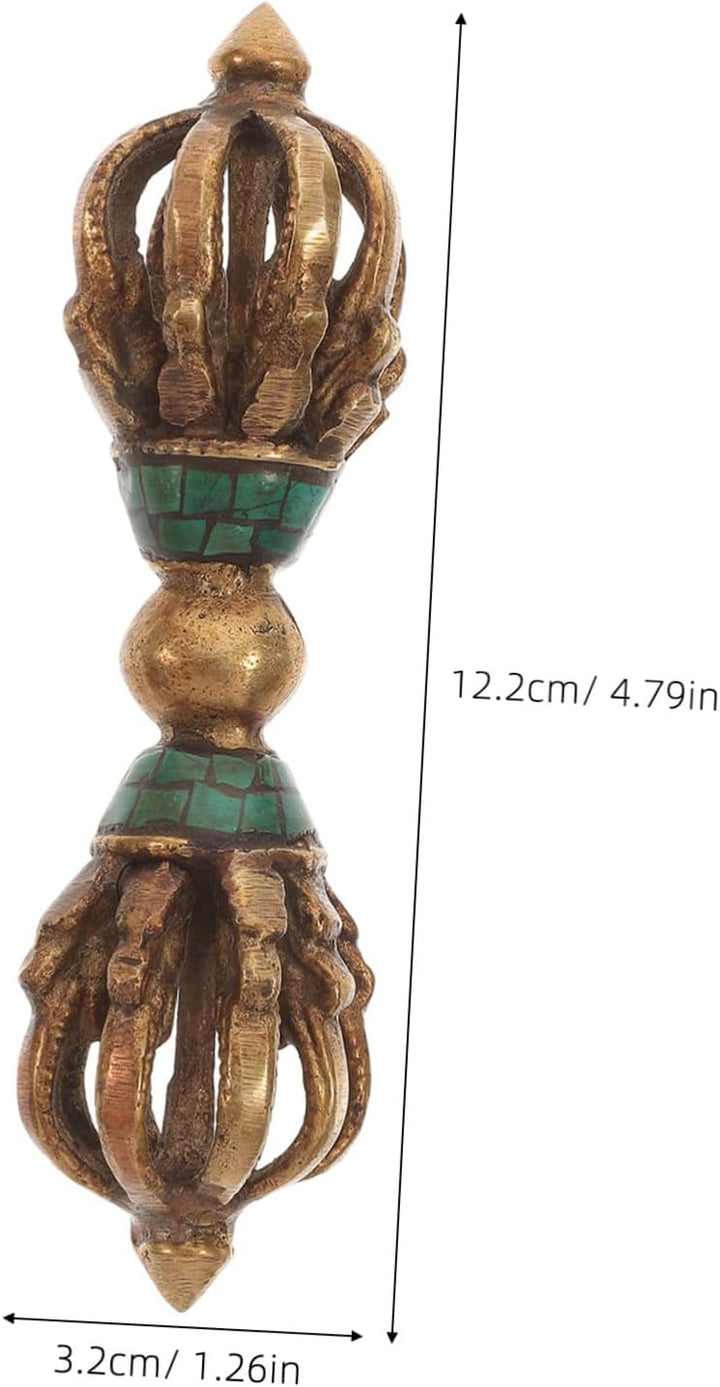 EXCEART 1Pc Tibetischen Vajra Dorge Vajra Stössel Grosse Vajra Dorje Handgemachte Vajra Stössel Kupf