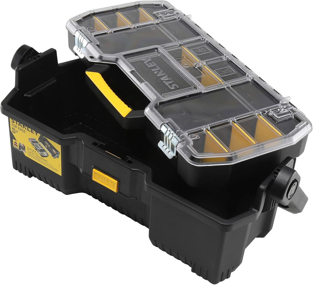 Stanley Werkzeugtrage 2-in-1 Set (67 x 32 x 25 cm, mit Organizeraufsatz, beide Einheiten getrennt ve