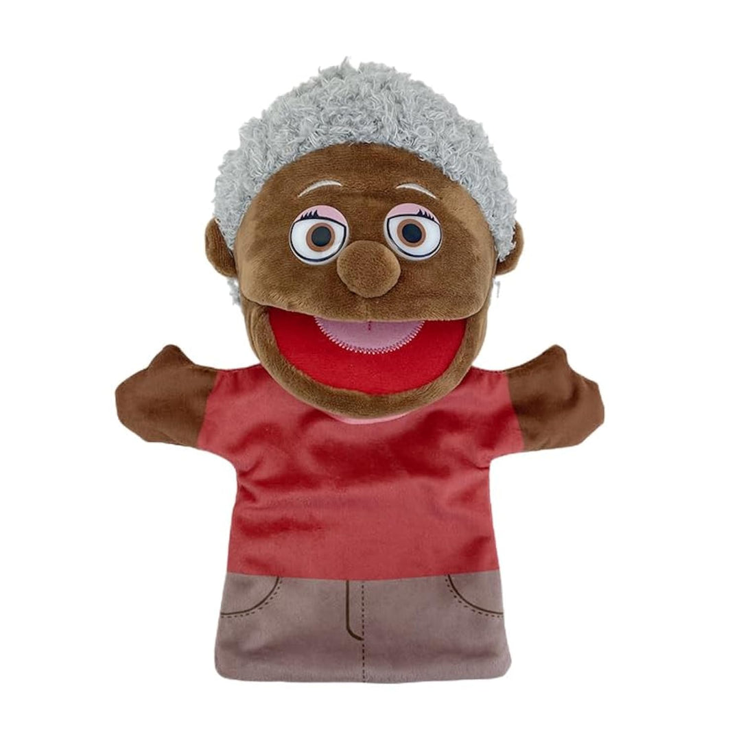 LOMTRATS Familie Handpuppen für Kinder, beinhaltet Opa, Oma, Papa, Mama, Tochter, Sohn mit beweglich