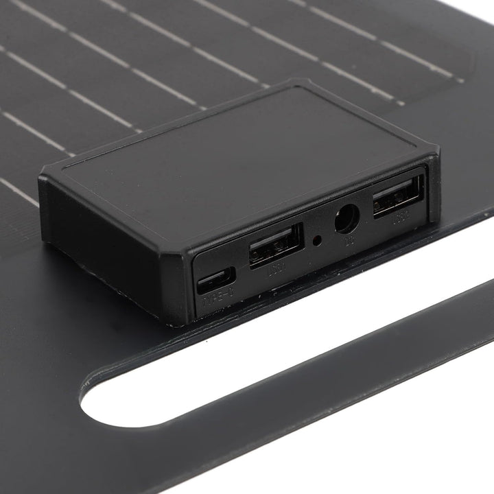 50W 12V Monokristalline Solarpanel mit Dual USB & Type -C - Hocheffizienter Tragbares Ladegerät für