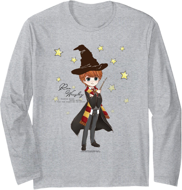 Harry Potter Ron Weasley Quote and Stars Langarmshirt