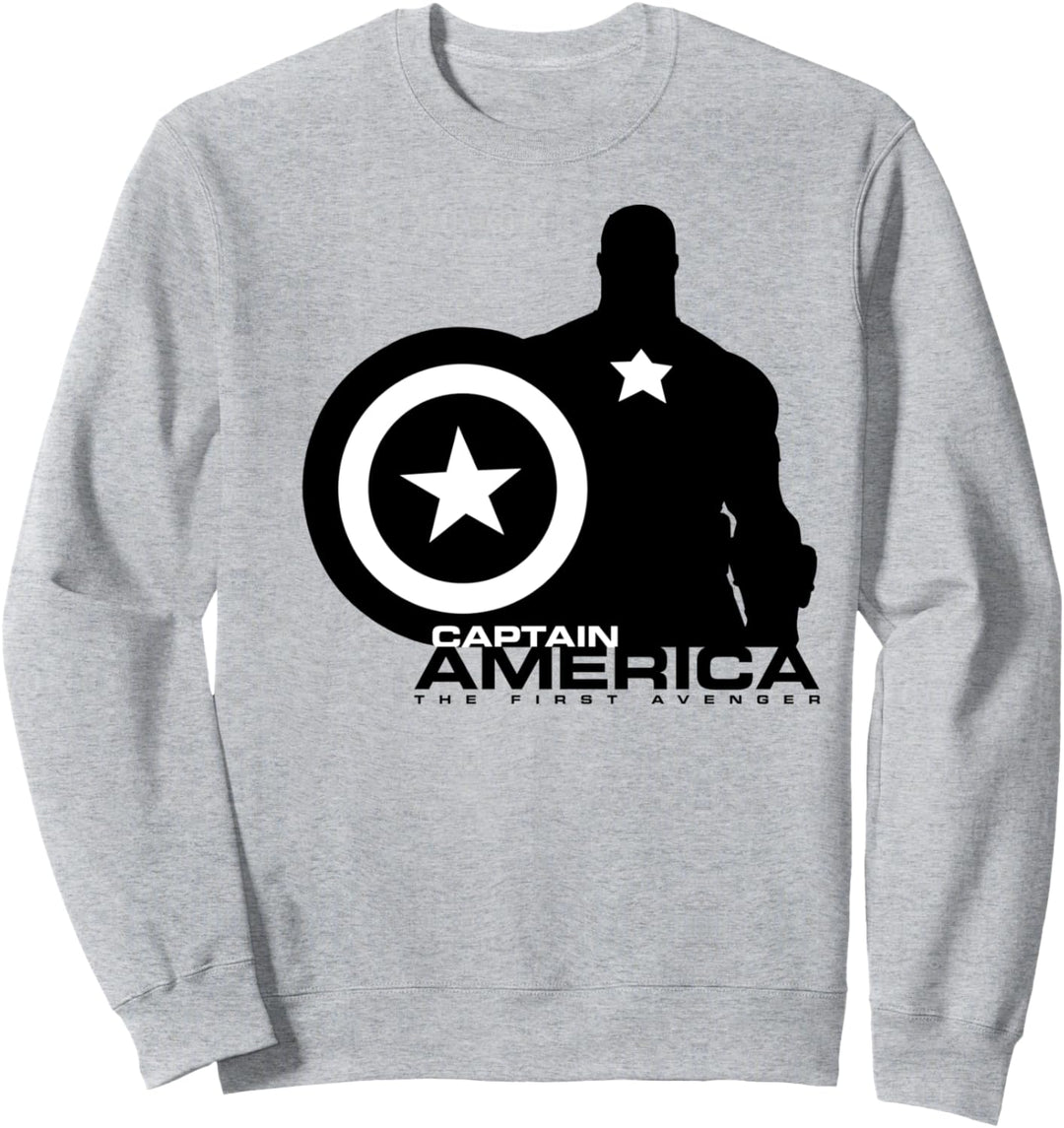 Marvel Captain America The First Avenger Shield Silhouette Sweatshirt