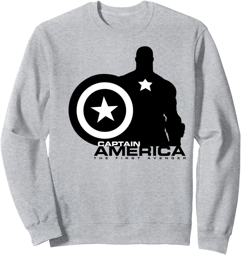 Marvel Captain America The First Avenger Shield Silhouette Sweatshirt
