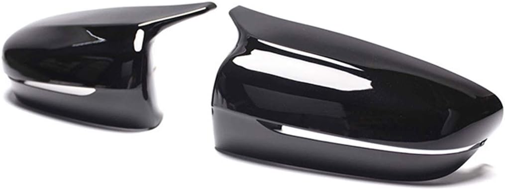 GSRECY Schwarz glänzend Seitenspiegel Abdeckkappen Kompatibel mit 2017-2020 BMW G30 G31 G20 G11 G12