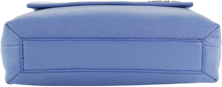 Mandarina Duck Damen Athena Tracolla Leder Umhängetasche Blau