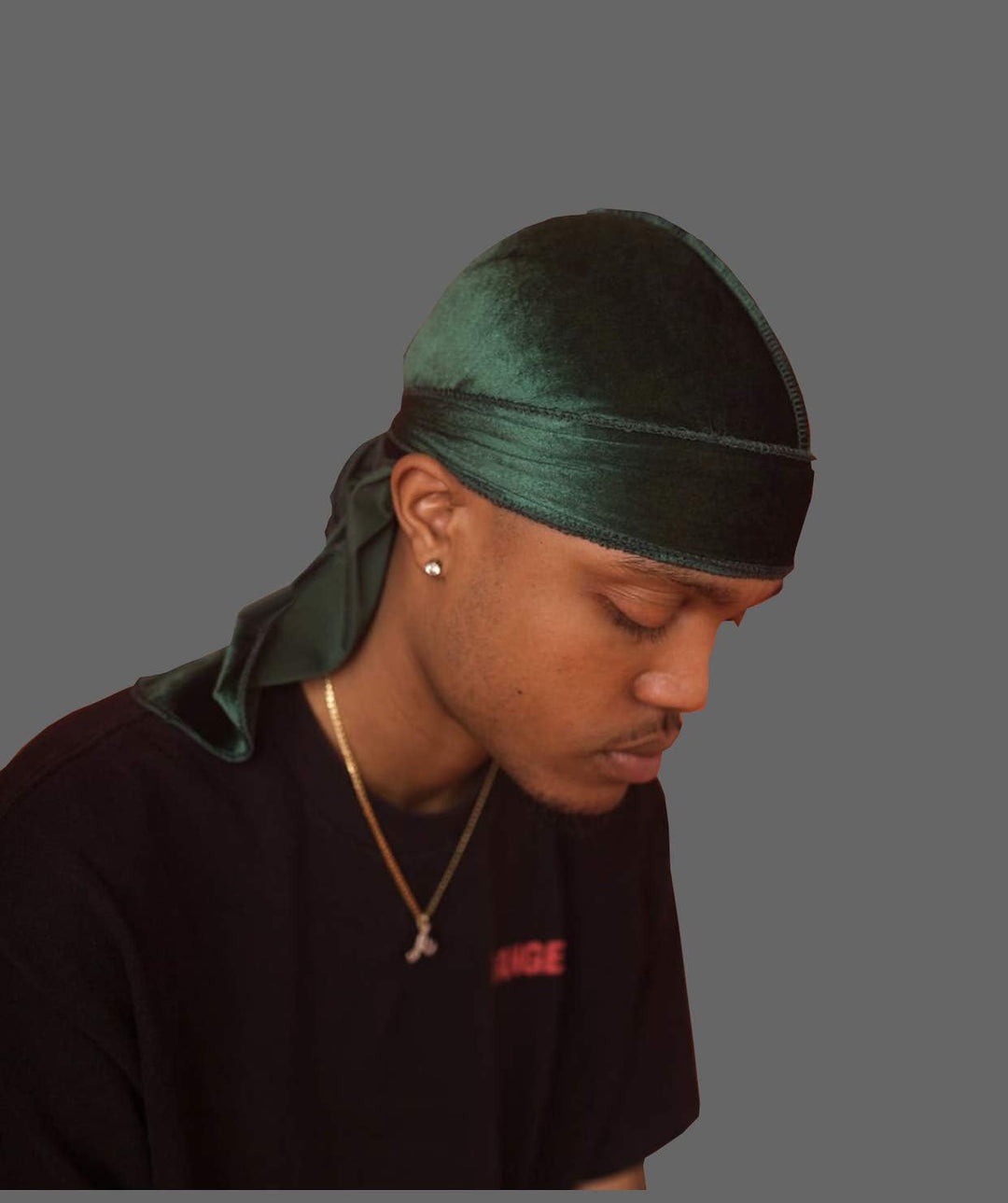Durags Doo Rag Dew Rags für Herren, 360 Wellen, Samt, Durags, Kopfbedeckung, Totenkopfmütze, Kopfbed