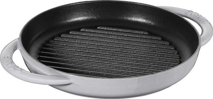 Staub 40511 Pump â€“ Cast Iron Round Griddle Grey â€“ 22 cm