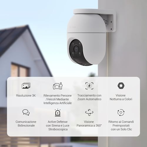 EZVIZ 2MP WLAN Türspion mit Farbbildschirm CP2 und WLAN Überwachungskamera Aussen C8c 5MP