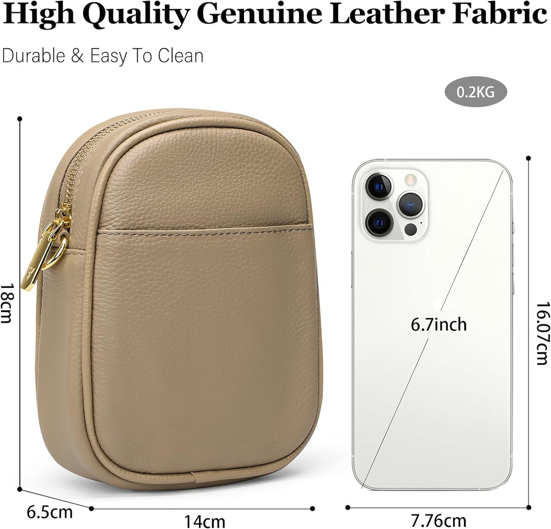 SENDEFN Handy Umhängetasche Damen, Leder Handytasche zum Umhängen Geldbörse Damen, Brieftasche mit V