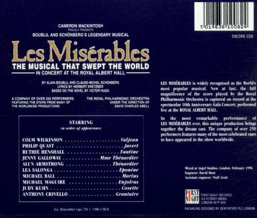 Les Miserables 10th Anniversary in Concert at the Royal Albert Hall - The Musical that swept the Wor
