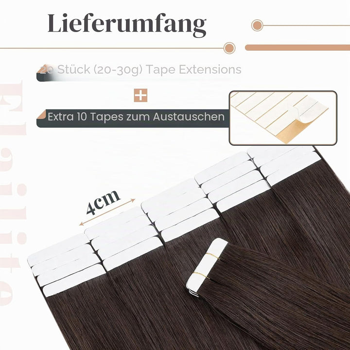 Elailite Echthaar Extensions Tape in 