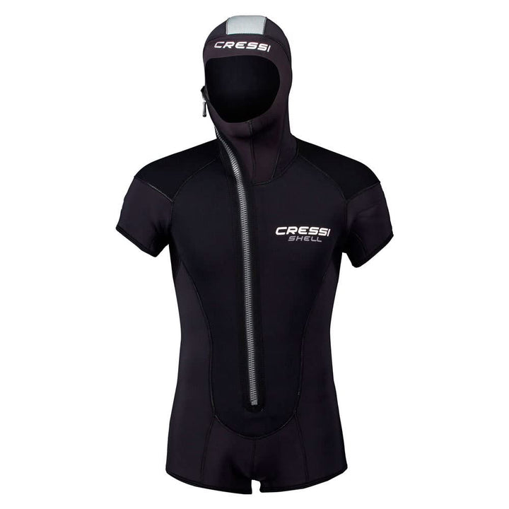 Cressi Shell Jacket Multi Thickness Man - Jacke / Shorty Modularer Reissverschluss und Kapuze zum Ta