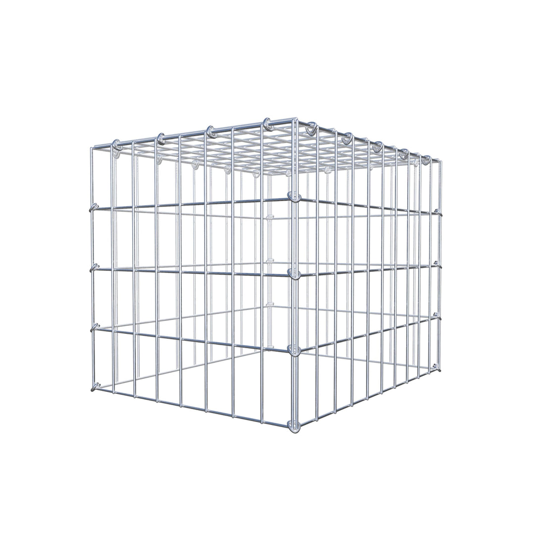 GABIONA Anbau-Gabione Typ3 eckig, Maschenweite 5 x 10 cm, Tiefe 40 cm, Gabione 50 x 40 x 40 cm (L x