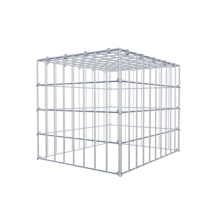 GABIONA Anbau-Gabione Typ3 eckig, Maschenweite 5 x 10 cm, Tiefe 40 cm, Gabione 50 x 40 x 40 cm (L x