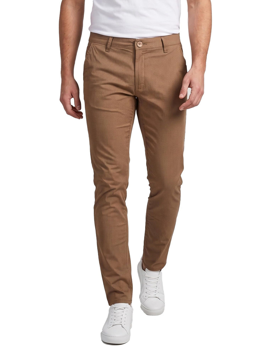Rock Creek Herren Chino Hose Slim Fit Business Hosen RC-2154 29W / 32L Dunkelbeige, 29W / 32L Dunkel