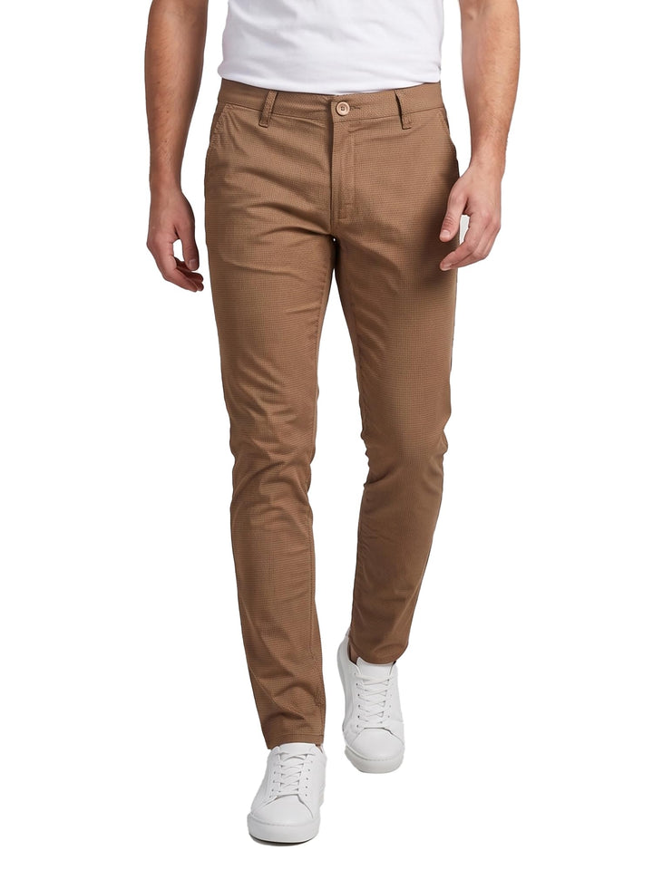 Rock Creek Herren Chino Hose Slim Fit Business Hosen RC-2154 29W / 32L Dunkelbeige, 29W / 32L Dunkel