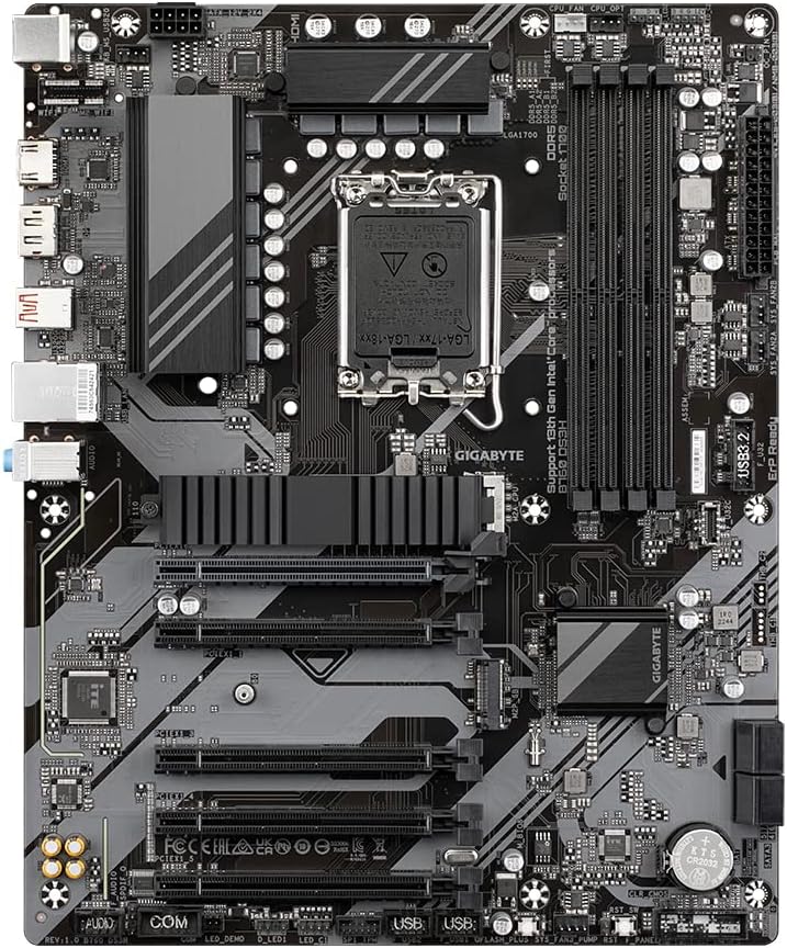 Mainboard|GIGABYTE|Intel B760 Express|LGA1700|ATX|Memory DDR5|Memory slots 4|4xPCI-Express 3.0 1x|1x