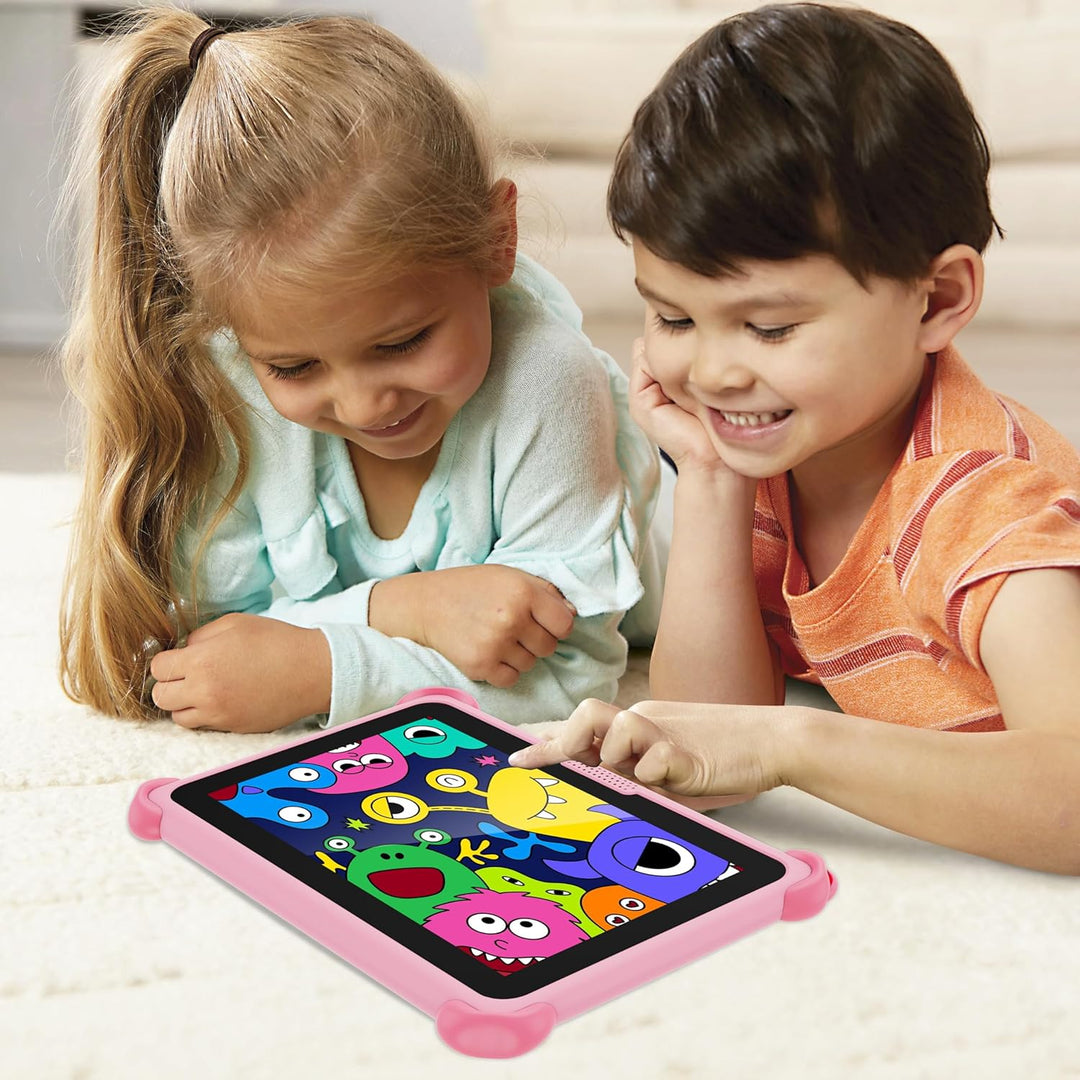 VESWWE Kinder Tablet 7 Zoll Android Tablet für Kinder 32GB ROM Kindertablet mit Schutzhülle WiFi6 Ki