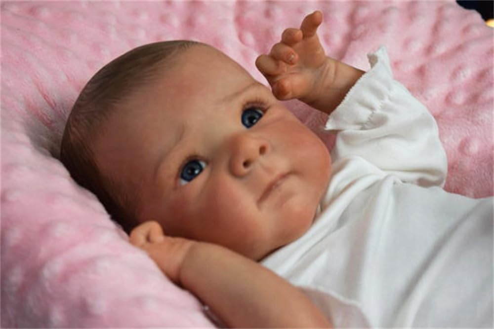 Zero pam Reborn Puppe Lebensecht Baby Puppen Wie Echt Realistisch Baby Puppe Echte Babypuppe (Betty)