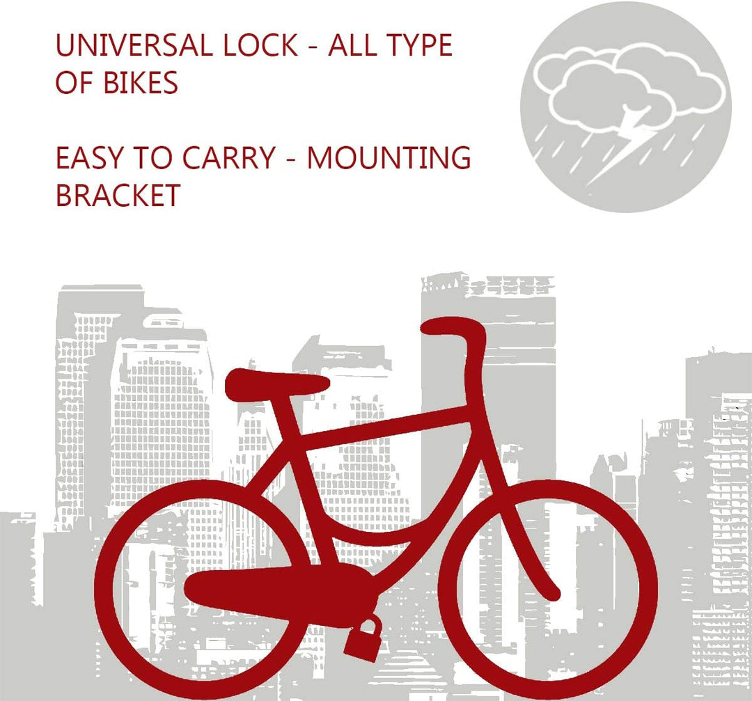 MASTER LOCK Bügelschloss [Schlüsselschloss] [mit Halterung] [Zertifiziertes Fahrrad Schloss - Secure