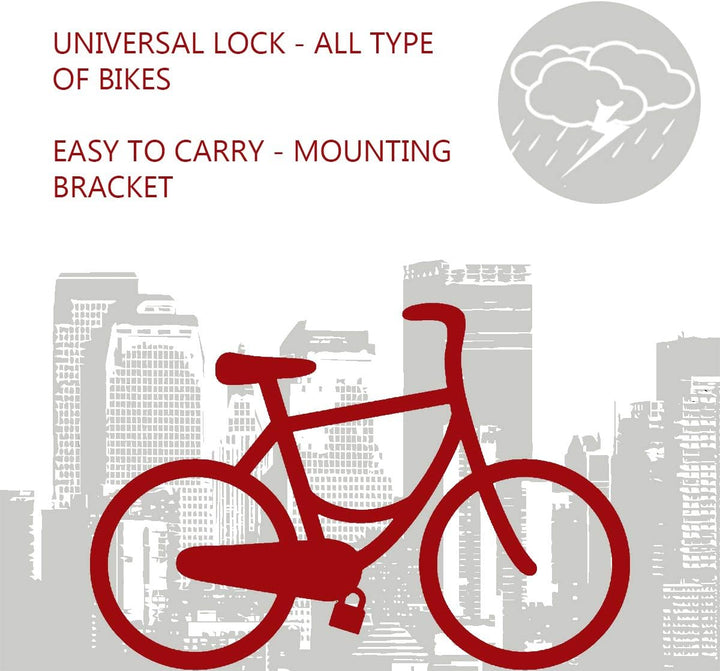 MASTER LOCK Bügelschloss [Schlüsselschloss] [mit Halterung] [Zertifiziertes Fahrrad Schloss - Secure