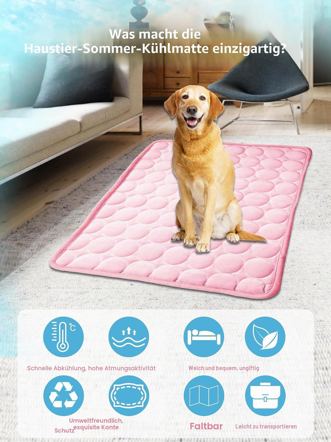 Pet Kühlmatte Cool Matte für Hunde ungiftig Ice Seide Material Hundematte Geben Ihrem Hund oder Katz