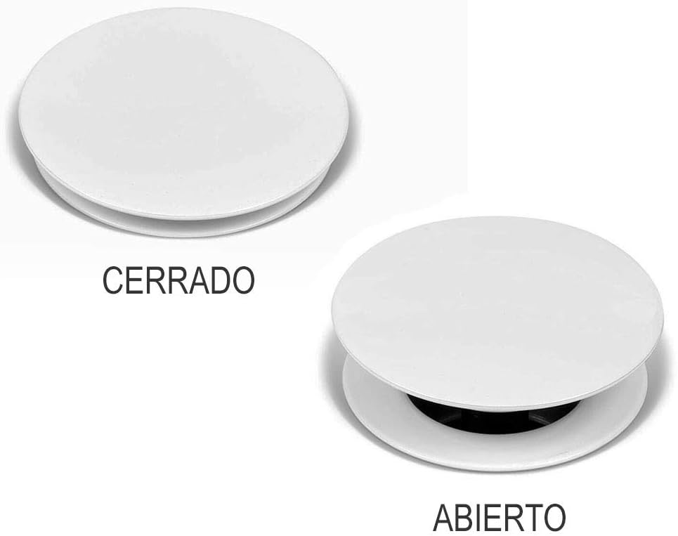 Kibath L490671 Weisses Universal Clic Clac Ventil Push-up Ablaufgarnitur für Waschbecken und Bidet,