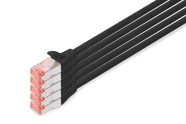 DIGITUS LAN Kabel Cat 6 - 10m - 5 Stück - RJ45 Netzwerkkabel - S/FTP Geschirmt - Kompatibel zu Cat 6