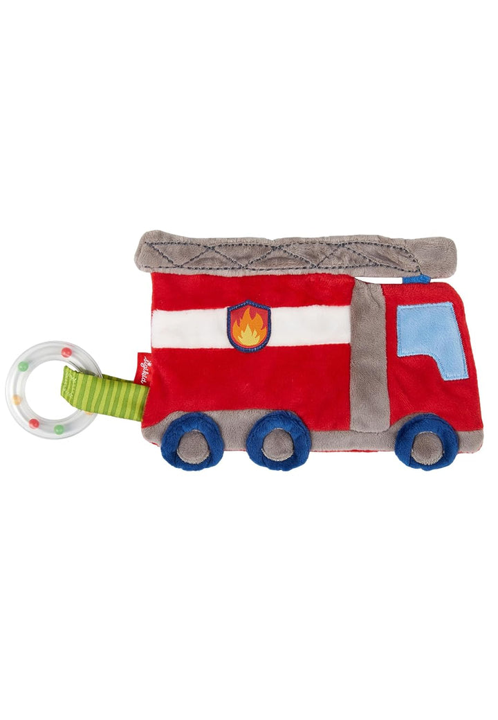 SIGIKID 42304 Aktiv-Knistertuch Feuerwehr PlayQ Mädchen und Jungen Babyspielzeug empfohlen ab Geburt