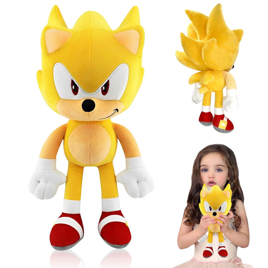 S-onic Tails Kuscheltier, 30cm S-onic Plüschfigur, Kinder S-onic Plüschpuppen, Cartoon Anime S-onic