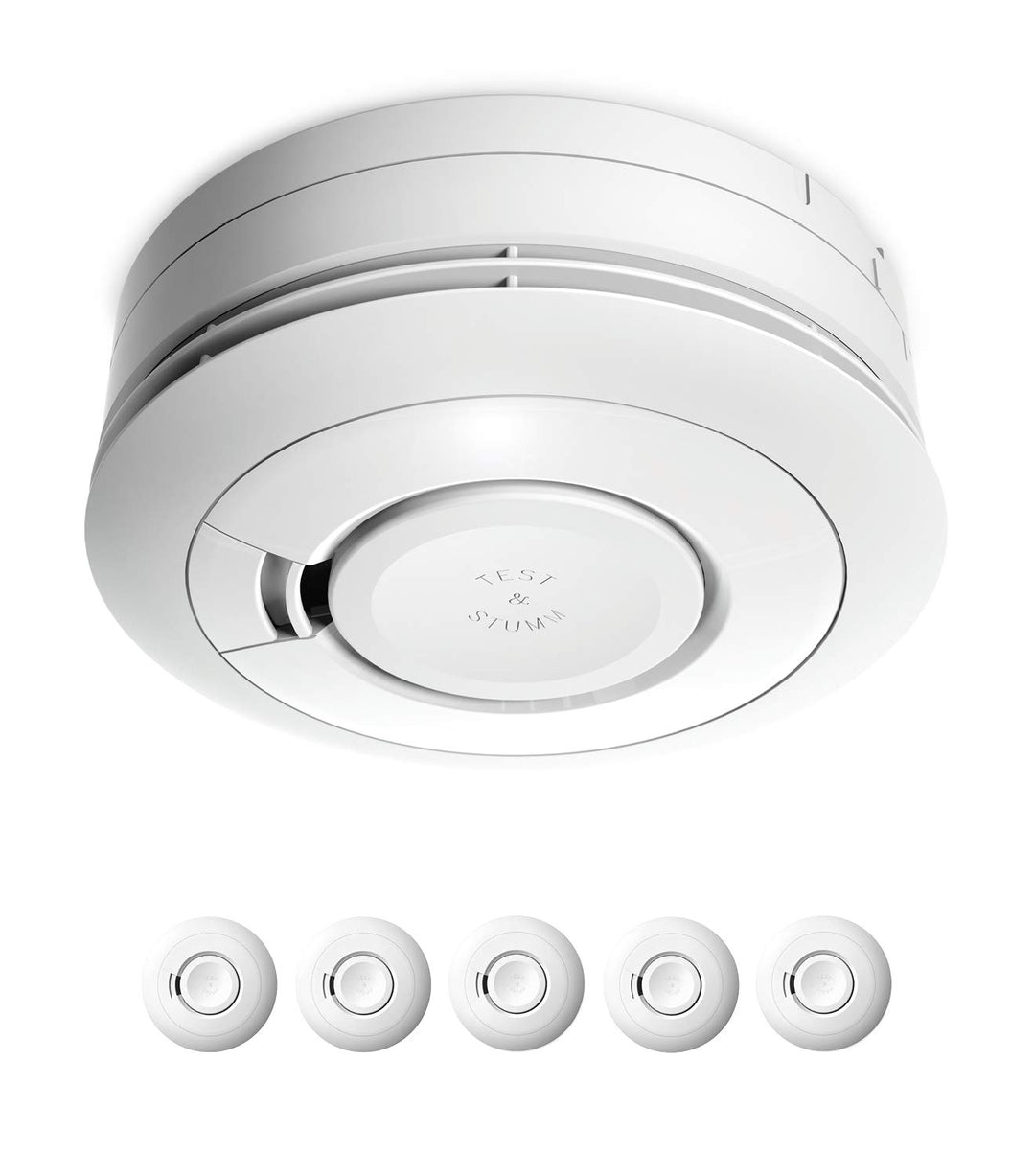 Ei Electronics Ei650 Rauchwarnmelder, Rauchmelder im 5er Set, Stand-alone-Gerät mit Batterie für 10