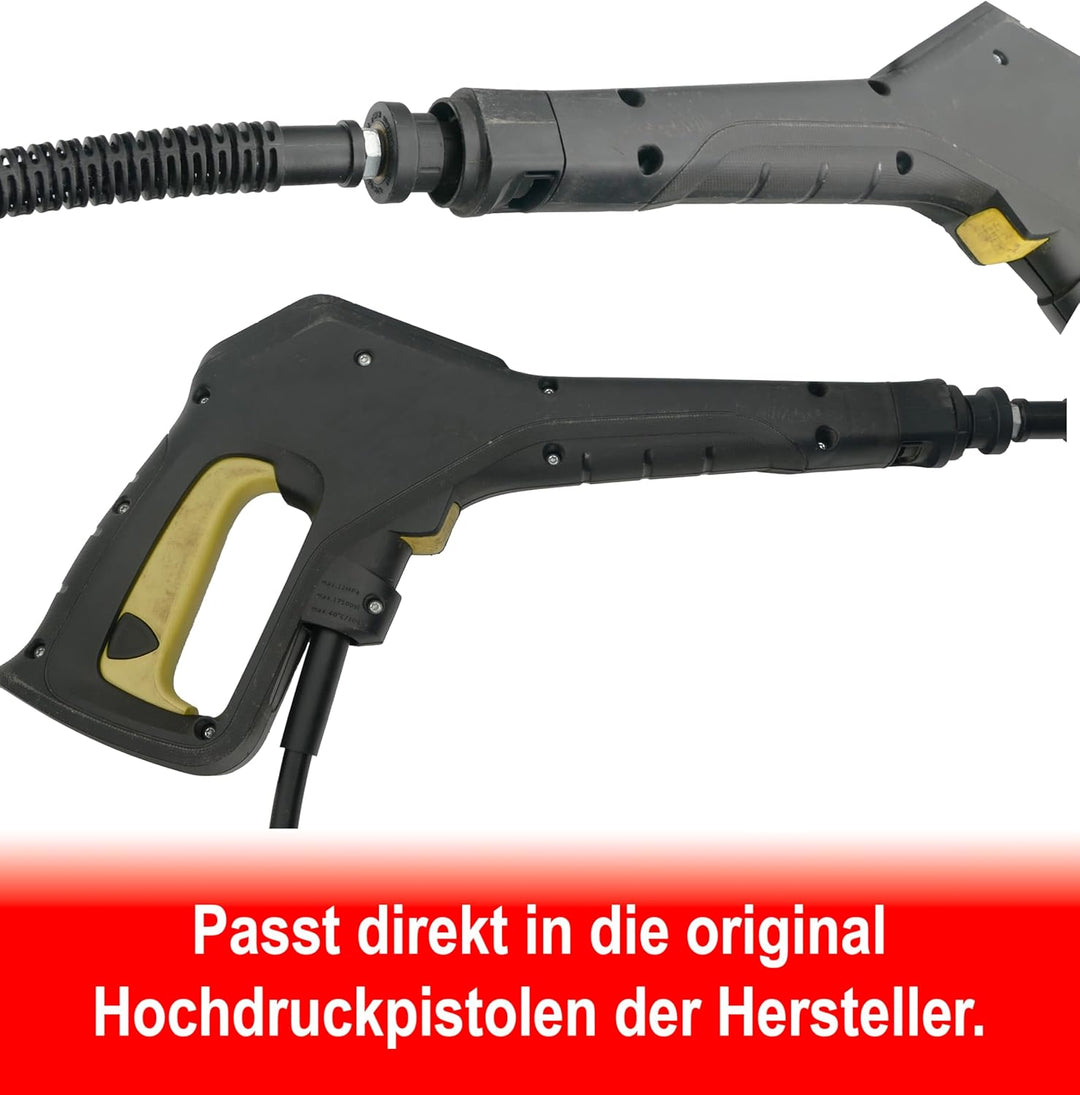 10 Meter Profi Rohrreinigungsschlauch Set für Hochdruckreiniger kompatibel mit Bosch Aquatak B&D Bar