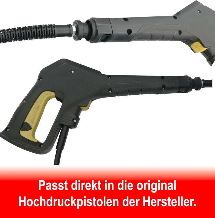 10 Meter Profi Rohrreinigungsschlauch Set für Hochdruckreiniger kompatibel mit Bosch Aquatak B&D Bar
