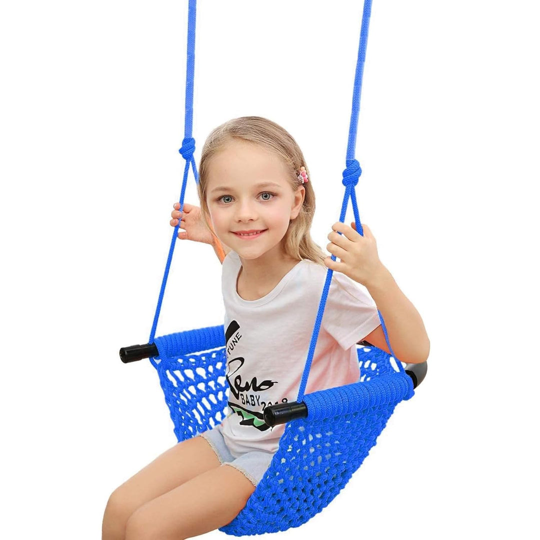 Kinderschaukel Schaukel Indoor Outdoor Hängen Schaukel für Kinder zum Schaukeln Hängesessel Blau, Bl
