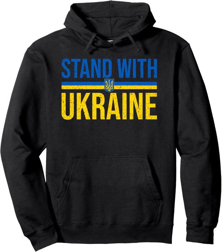 Ständer mit UKRAIN-Flagge Pullover Hoodie